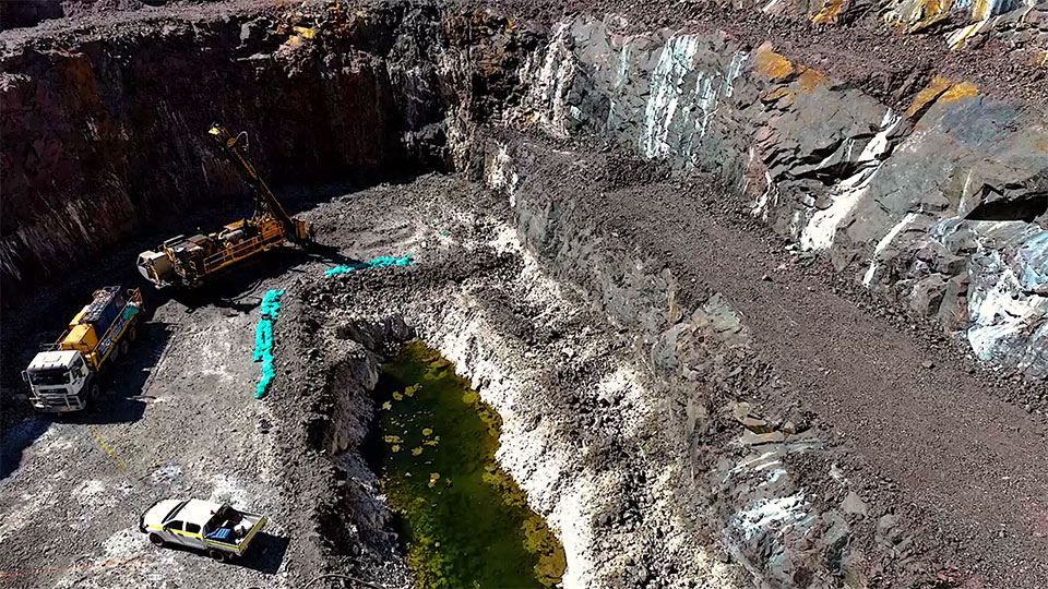 Tarcoola open pit drilling (Perseverance Mine)