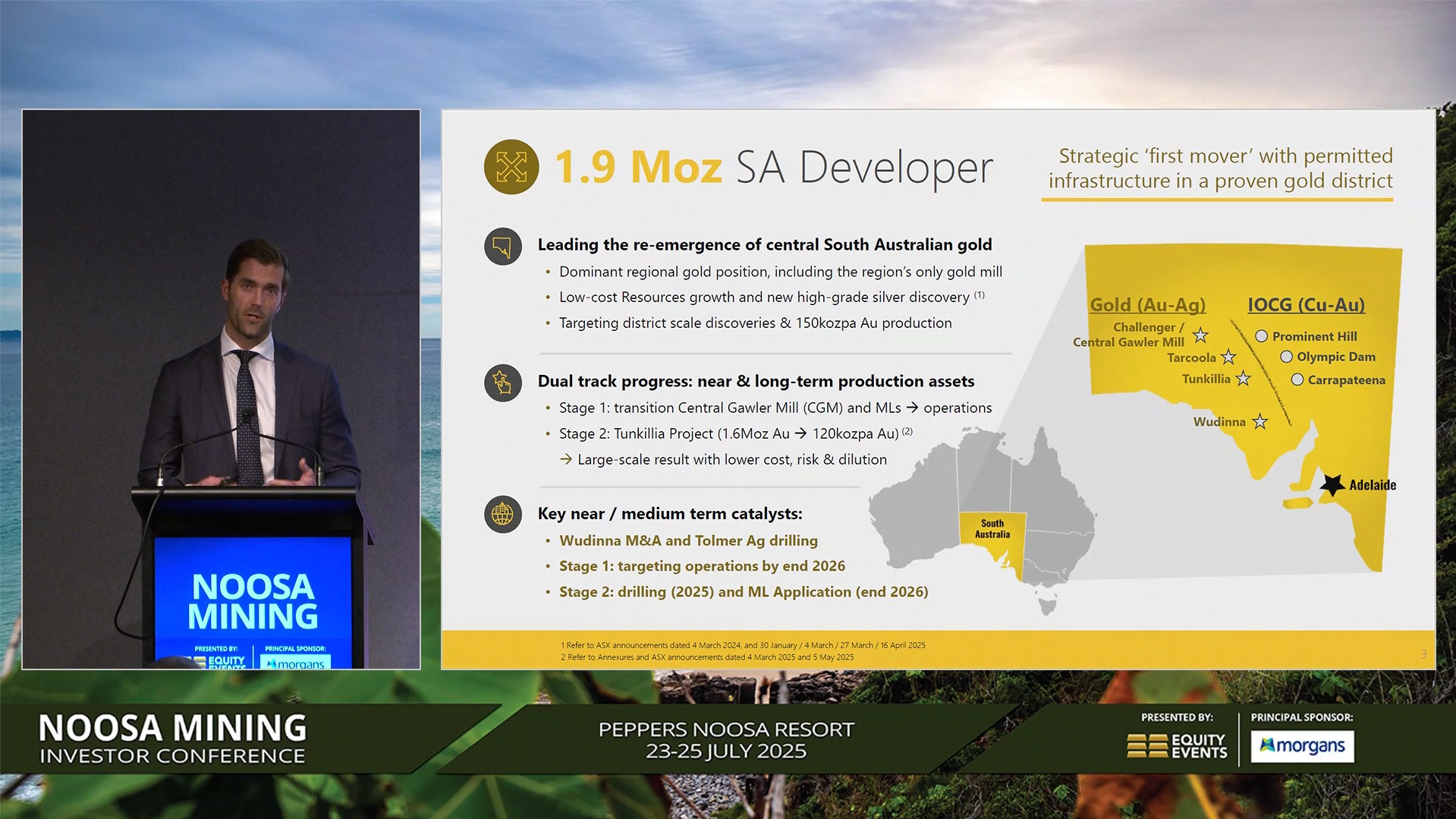 Presentation to Noosa Mining Conference