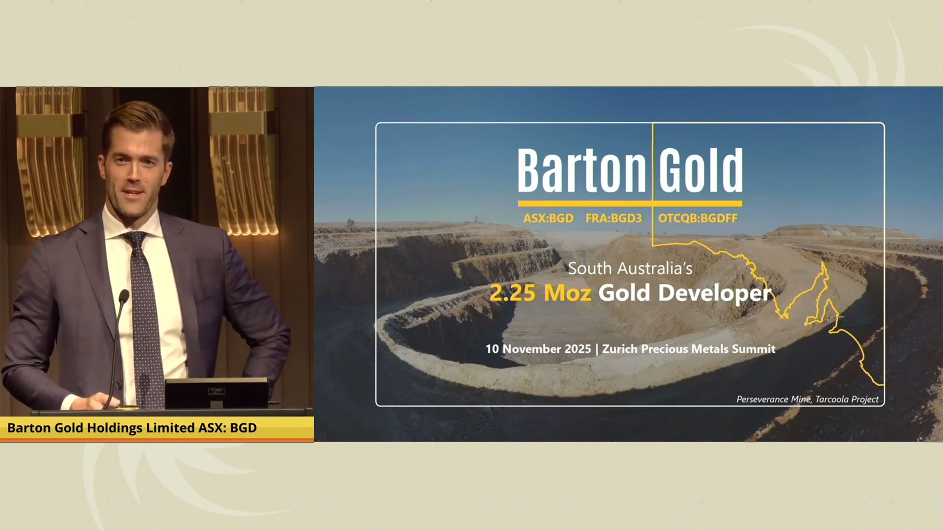 Presentation to Zurich Precious Metals Summit